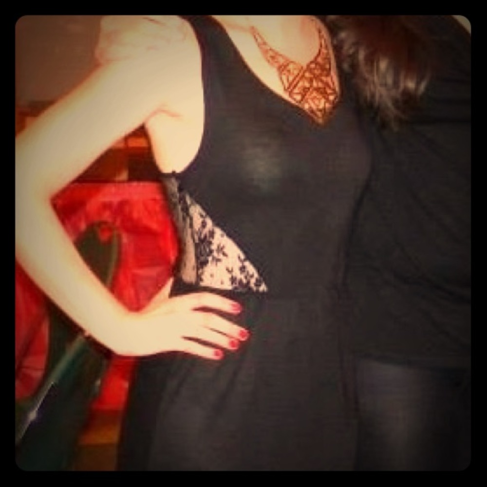 Lacey black dress