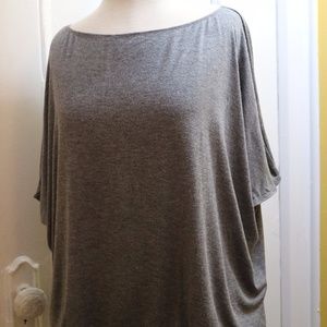 Grey relaxed-fit top