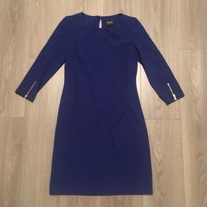 Blue Long Sleeve Dress