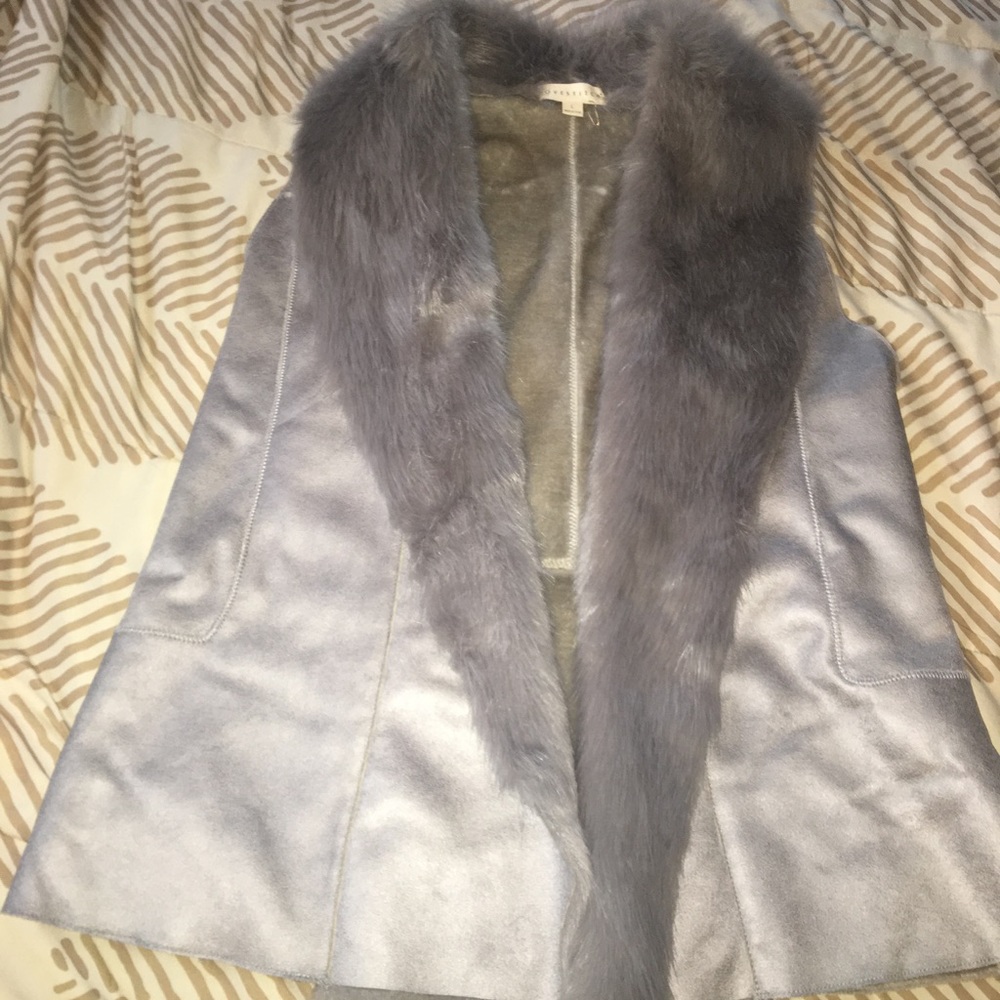 Faux fur/ sherling in Grey
