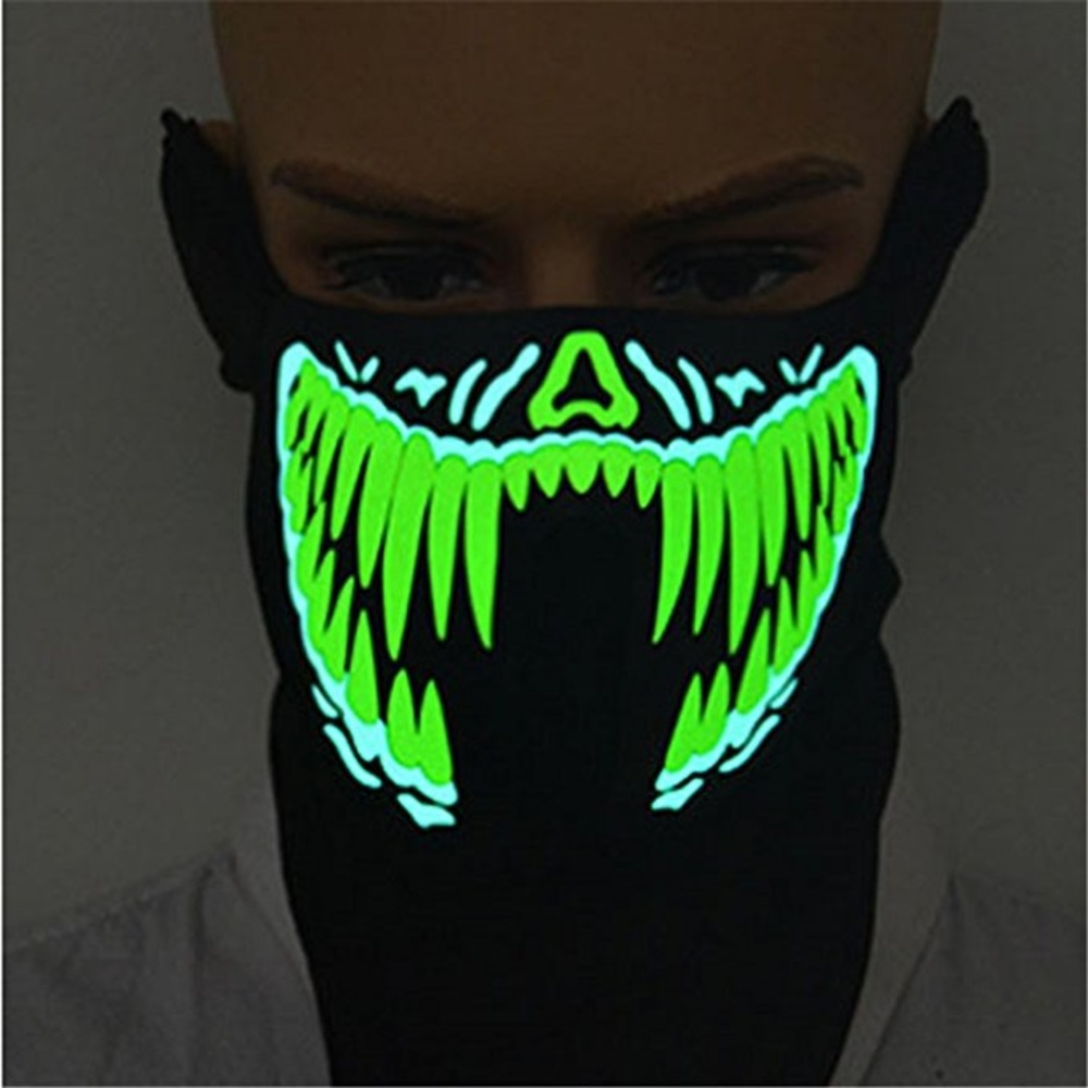 Music Festival Flashing LED Light Up Party Mask