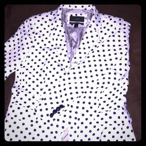 🔴Navy blue poka dotted blazer