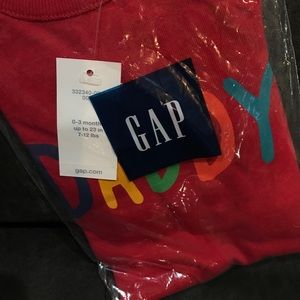 Baby Gap Red Onsie Size 0-3 Months
