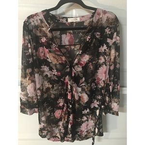 Floral Sheer Blouse