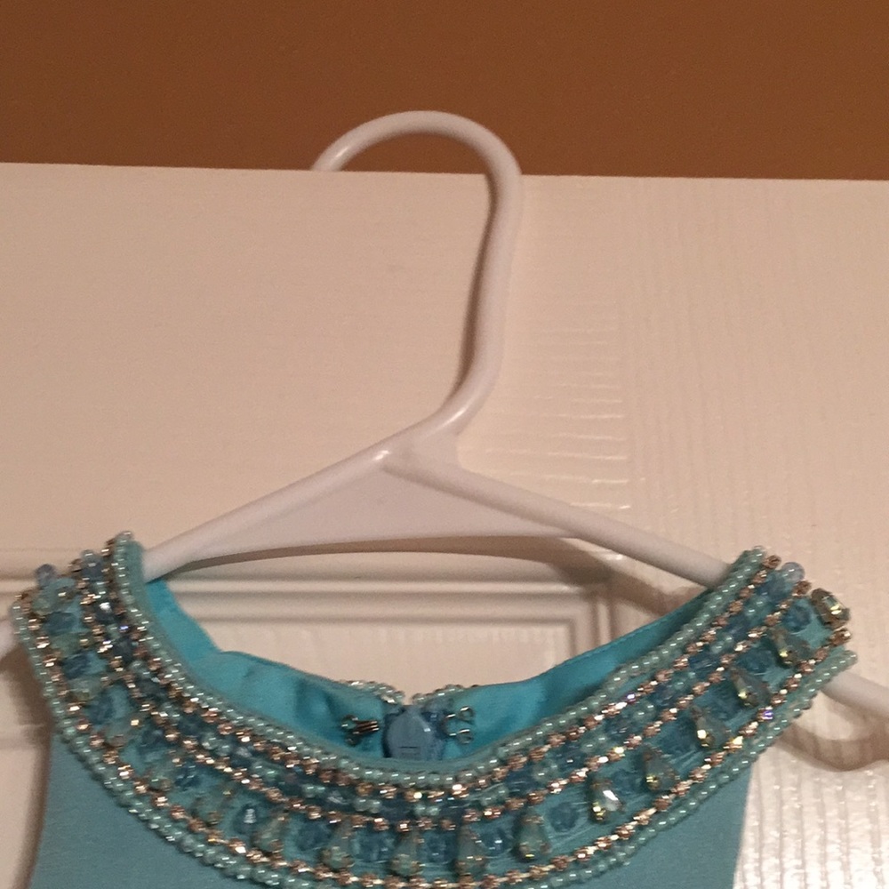 Milano Formals : Aqua (worn once to a prom) - Picture 5 of 6