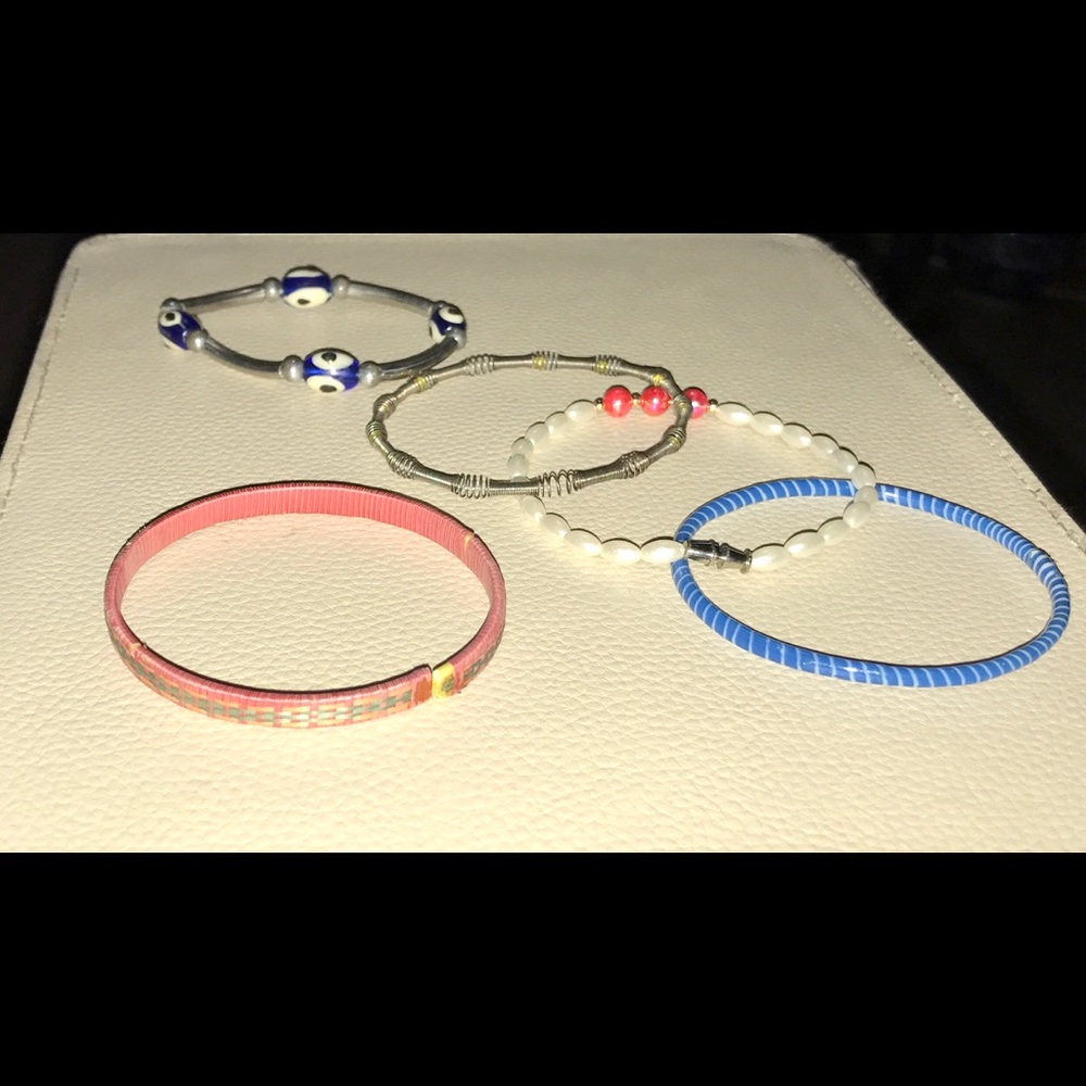 Fashion bracelets, Pearl, flexible metallic
