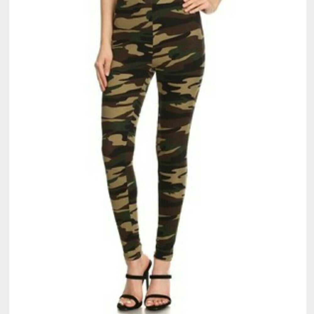 High Waisted Camo Leggings