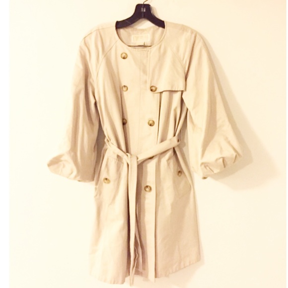 MMK Trench Coat Balloon Sleeves - Picture 6 of 10