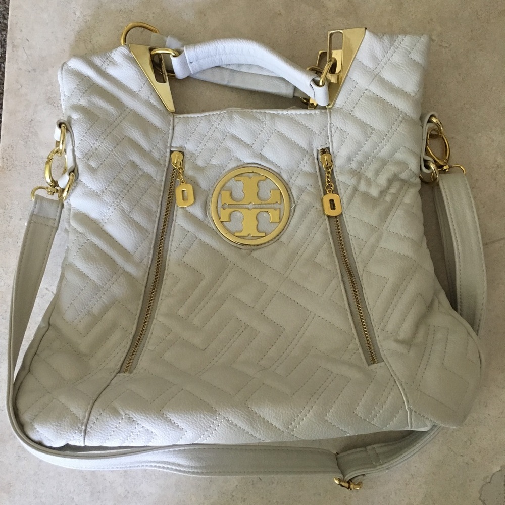 Tory Burch - like purse in Ivory/gold