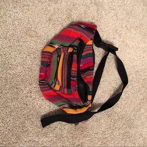 Multicolored fanny pack