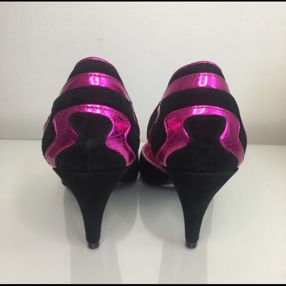 Sigerson Morrison for Target Neon Black Heels - Picture 2 of 6