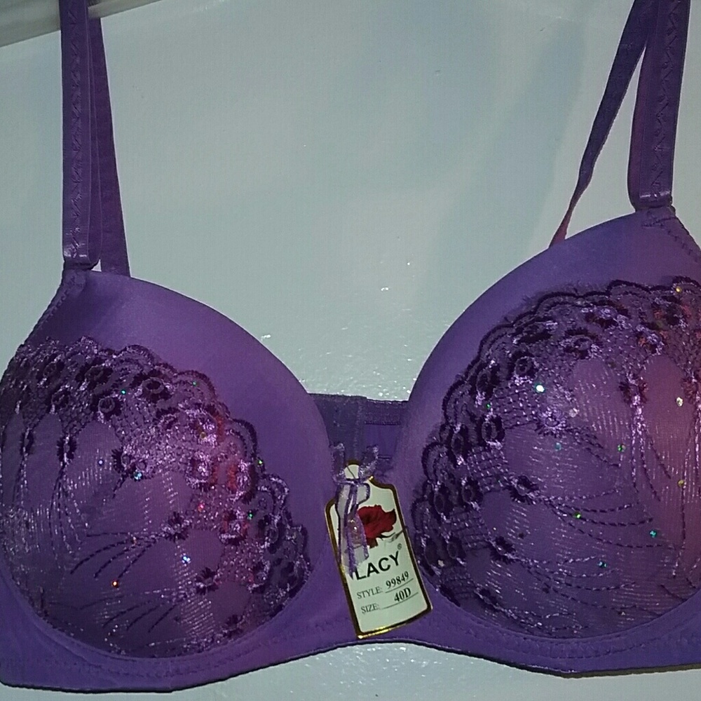 Purple bra