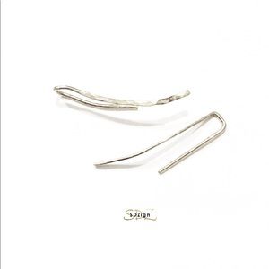 Sterling Silver Ear Climber Earrings