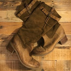 Guess Slouchy Leather Boots
