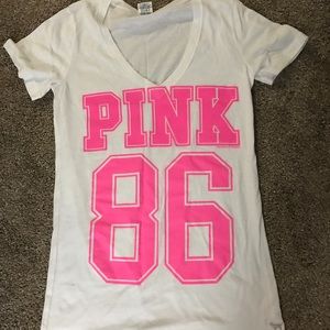 Vs pink tee