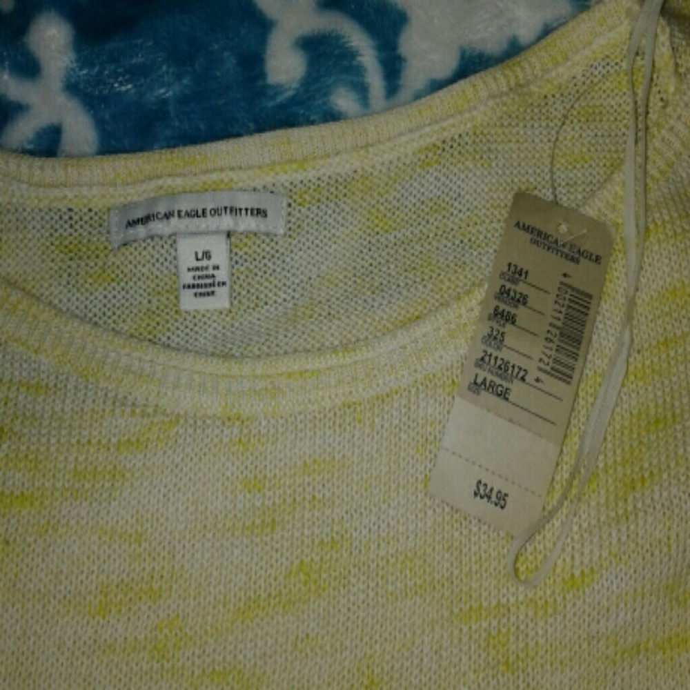 NWT American eagle neon marbled dolman sweeter