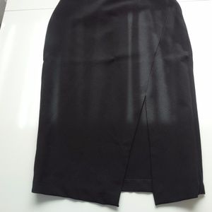 Bar III Black Slit Skirt