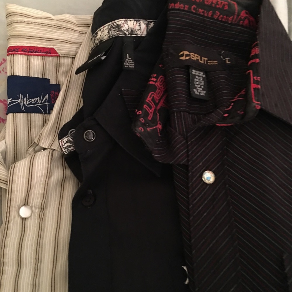 3 shirts Billabong, Hurley and Split