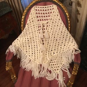 Winter white (cream) Shaw carnigan sweater