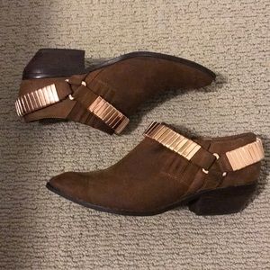 Jeffrey Campbell Jett Boot in Brown/Rose Gold