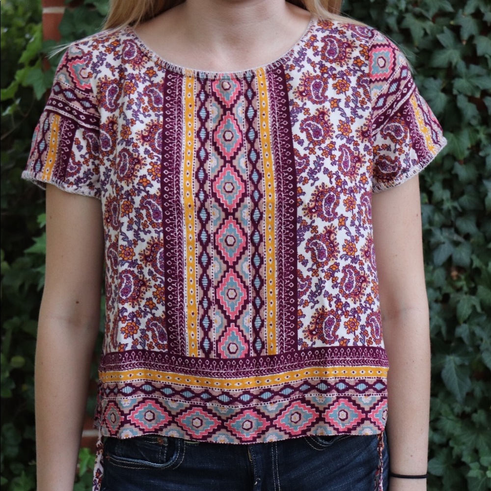 {hollister} printed top
