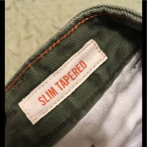 Dockers slim tapers pants green