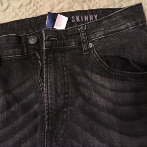 H&m mens skinny jeans size 34x32 gray