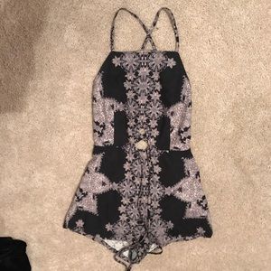 Free People backless romper