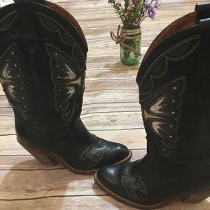{Miss Capezio} Vintage Butterfly Cowgirl boots