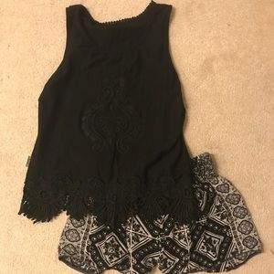Short Black Tank Top