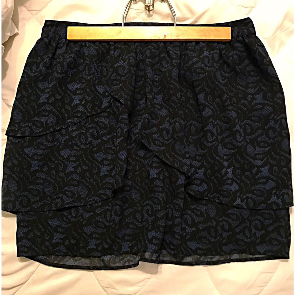 Urban Outfitters Chiffon Peplum Mini-Skirt