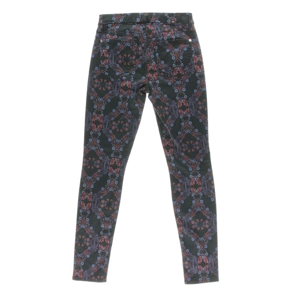 7for all mankind printed midrise super skinny jean - Picture 2 of 6