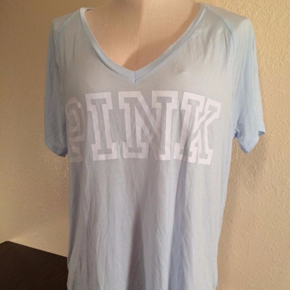 Victoria's Secret PINK Light Blue Lounge T-Shirt