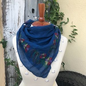 Vintage floral Turkish scarf