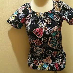 KOI XS scrub top