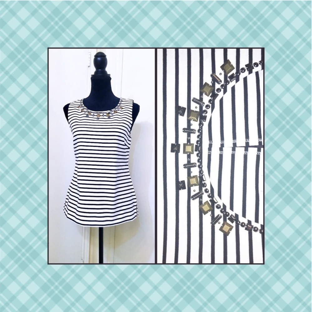 J. Crew Studs and Stripes Tank
