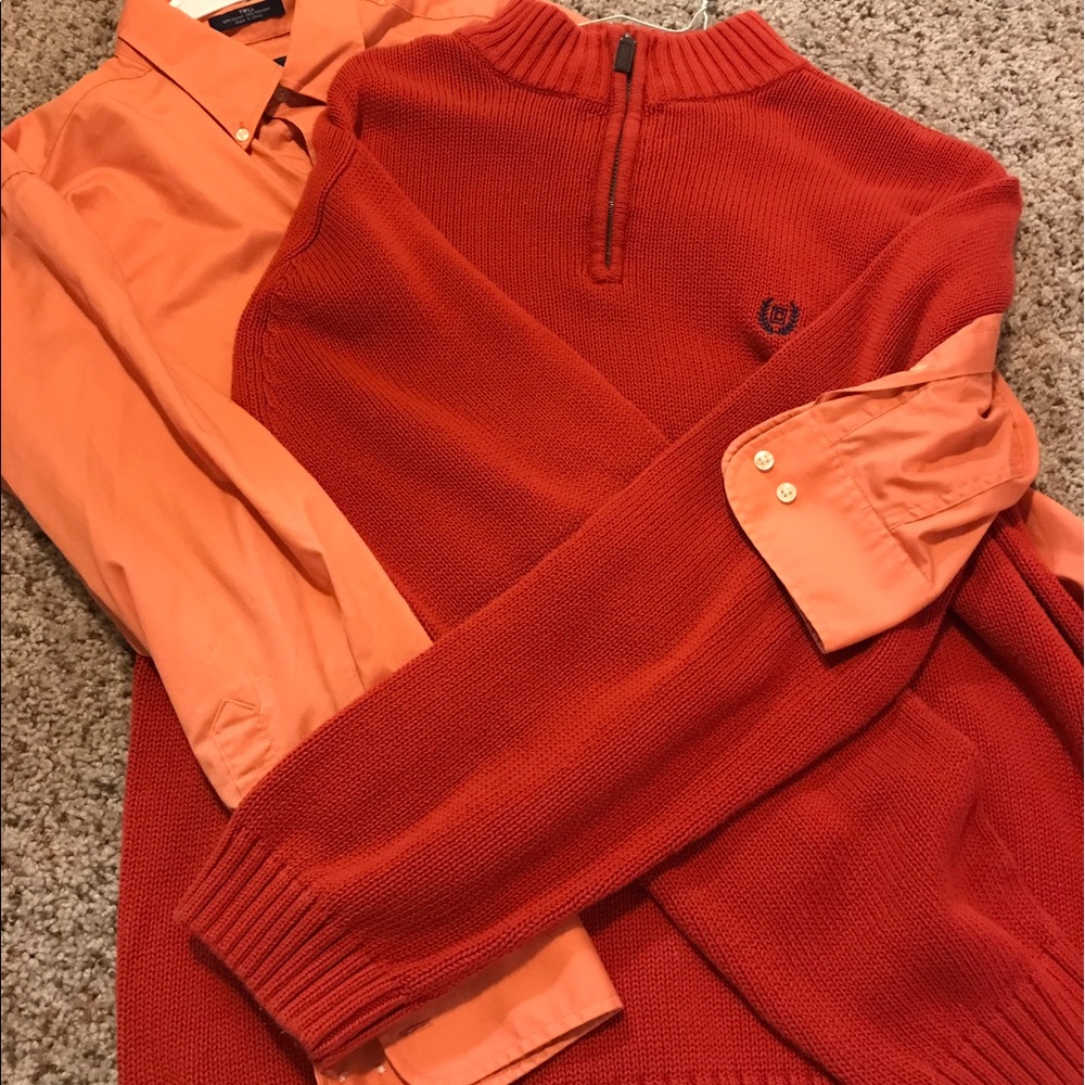 Chaps bundle! Sweater and long sleeve shirt