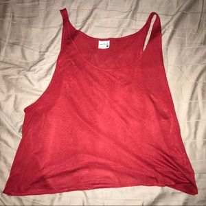Red tank top