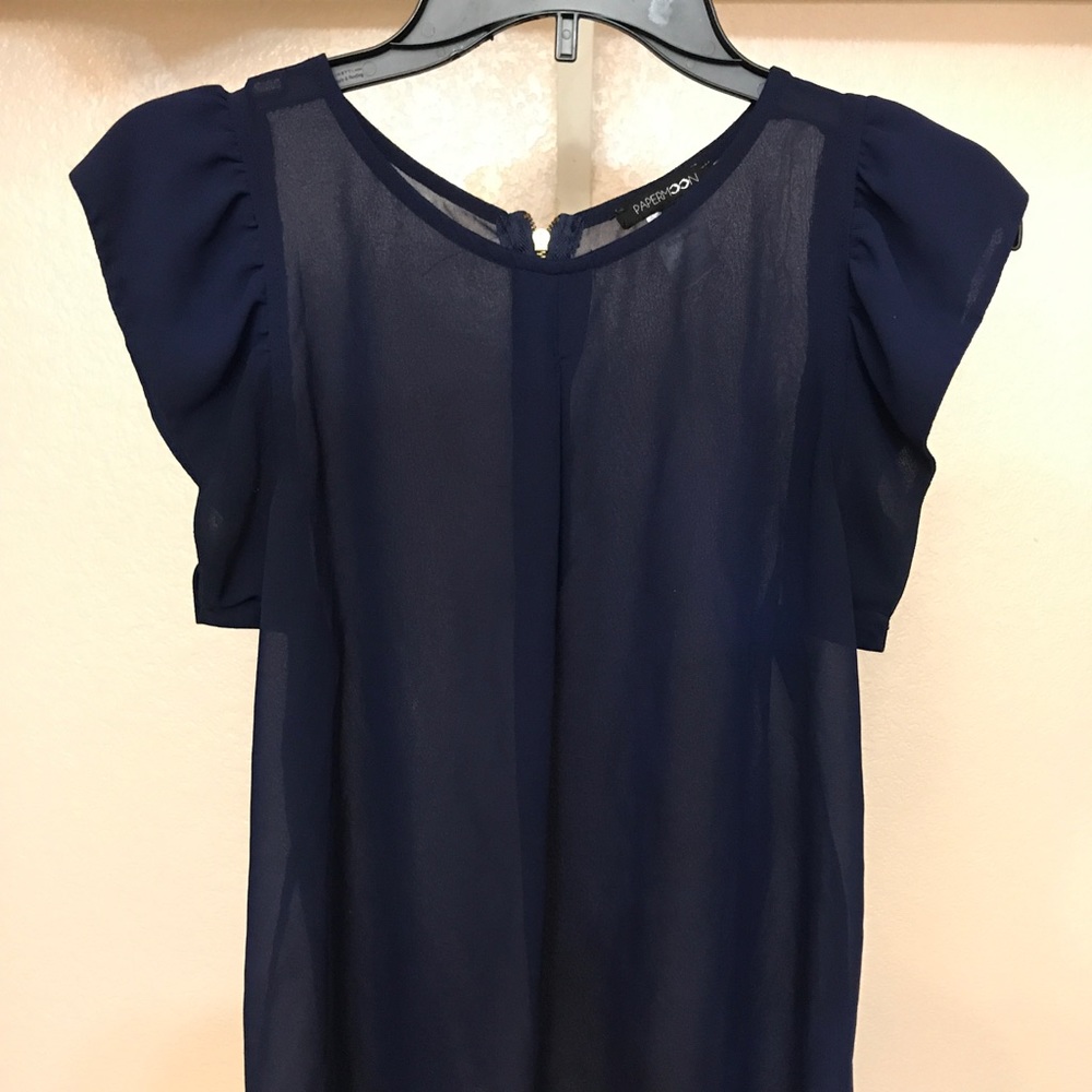 Dark blue blouse