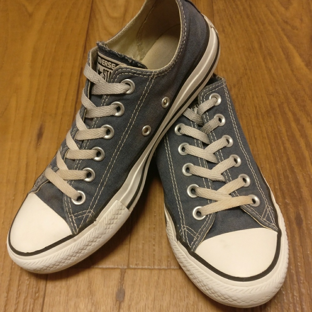 Blue Grey Classic Low Top Chucks