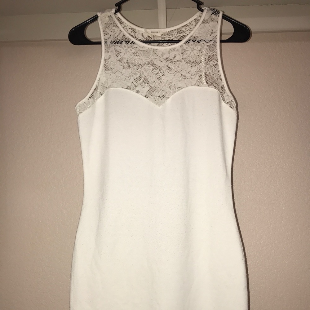 White lace dress