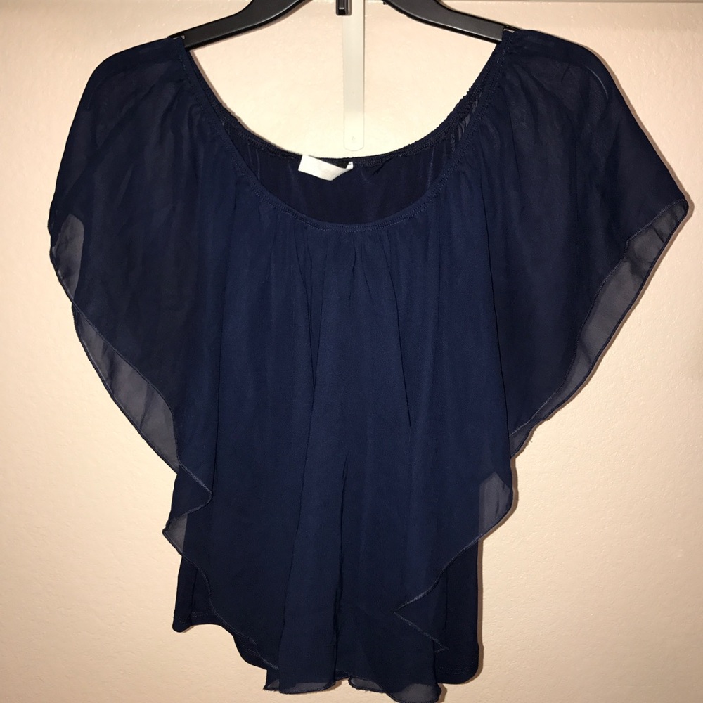 Dark blue blouse