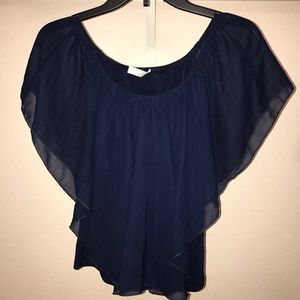 Dark blue blouse
