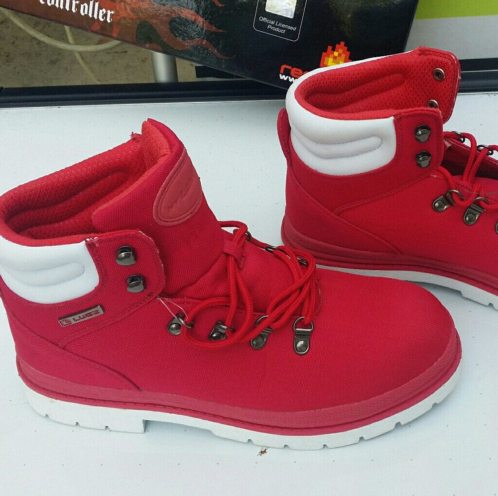 Lugz work boots for stomping heavy style