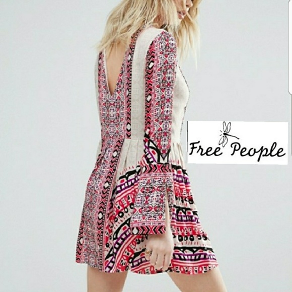 Free People Dresses & Skirts - Free People Print Fabric Mini Dress