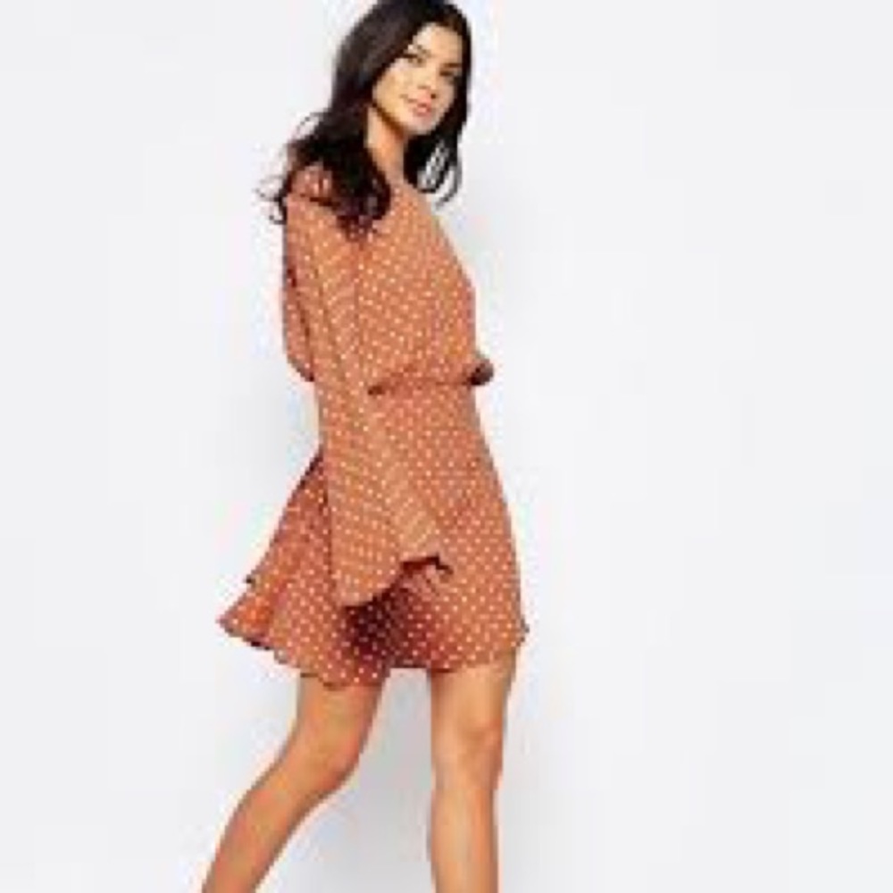 Flynn skye pumpkin seed bell dress small