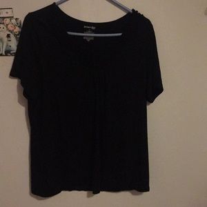 St Johns's Bay black shirt sleeve shirt. Size 1X