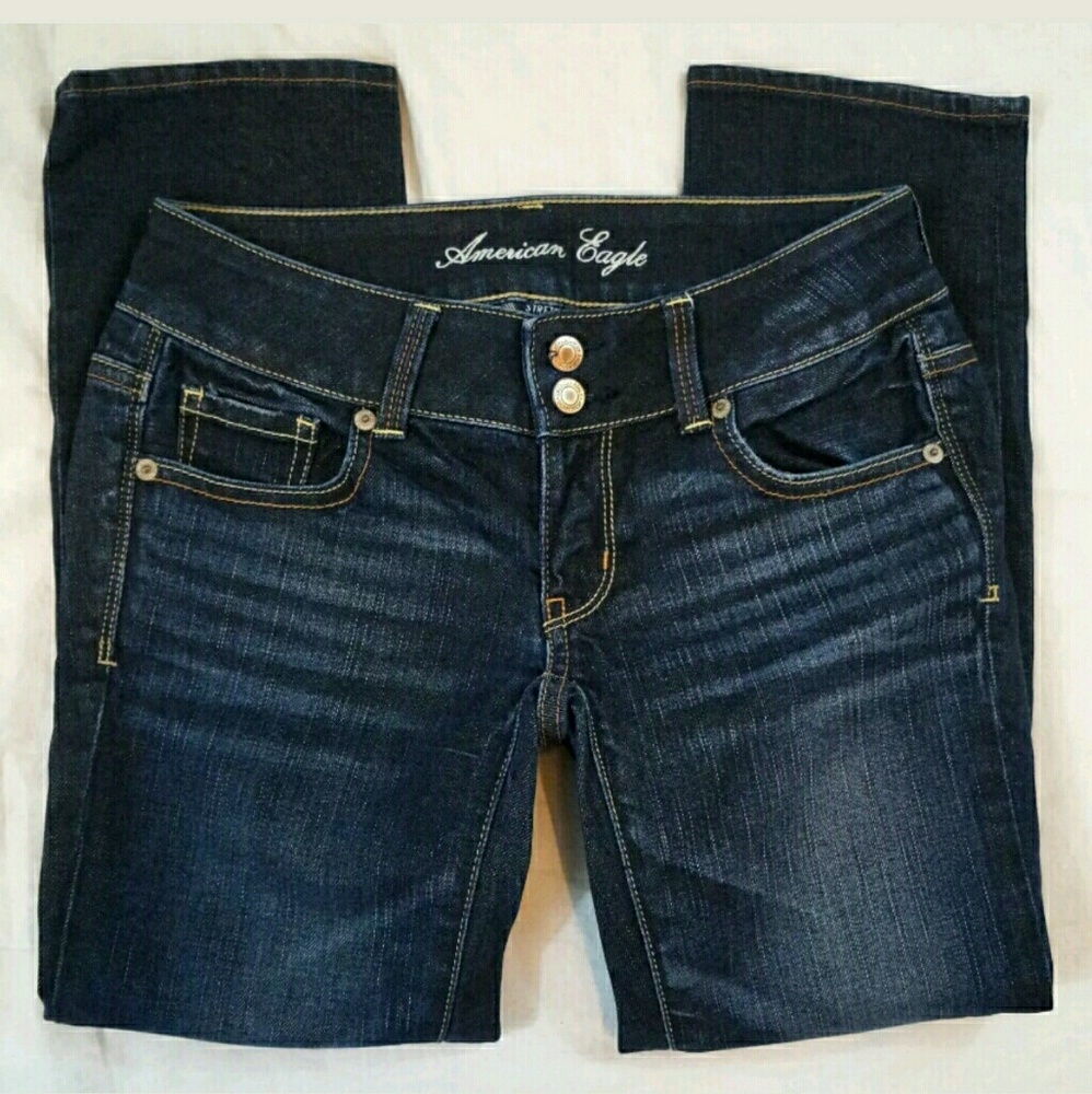 American Eagle Artist Stretch Crop Denim Capri