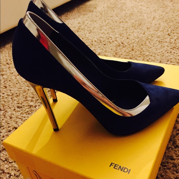 Fendi Shoes - Fendi brand new suede heels size 7.5