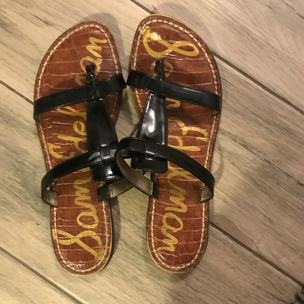 Sam Edelman black slide sandals